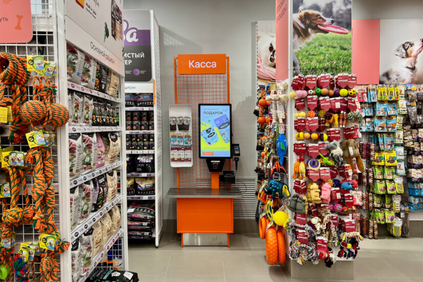 Кассы самообслуживания для зоомагазинов "4 Лапы"