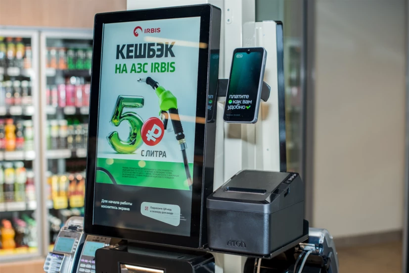 Касса самообслуживания TOUCHPLAT SC-10 на АЗС IRBIS